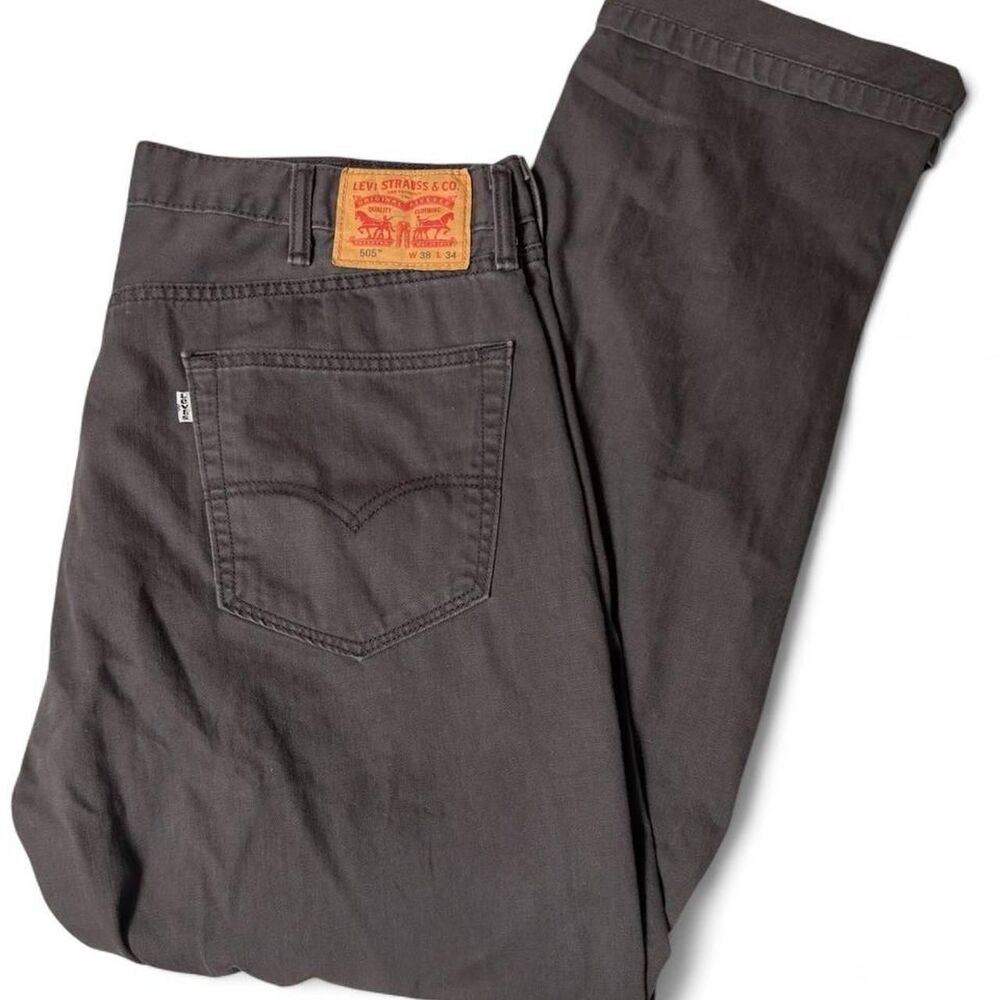Levi-s Men's Grey and Brown Jeans